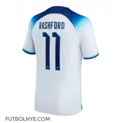 Camiseta Inglaterra Marcus Rashford #11 Primera Equipación Mundial 2022 manga corta